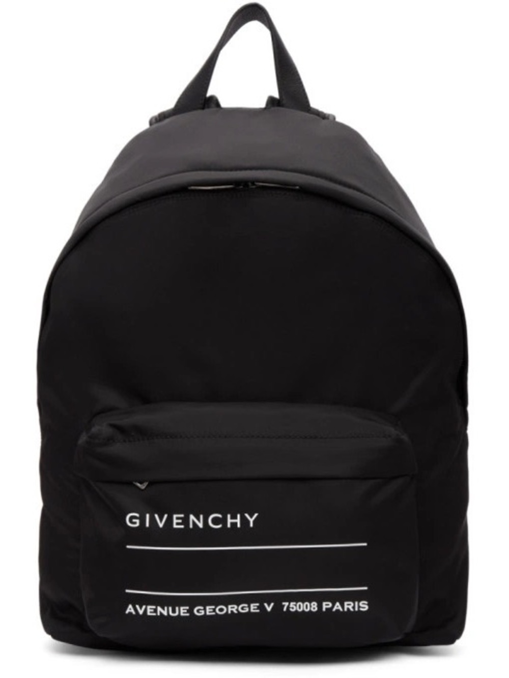 Givenchy black nylon logo backpack